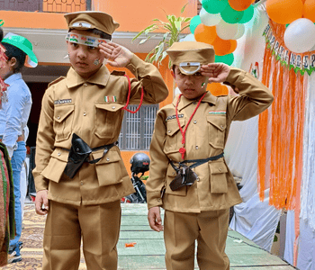 Cultural performances by LNPS Gopalganj students at the annual festival