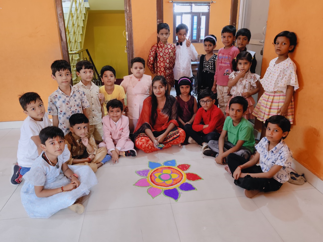 Art exhibition showcasing creative works by talented students of Lakshmi Nand Public School